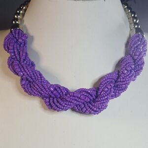Paparazzi Bold Purple Braided Necklace
